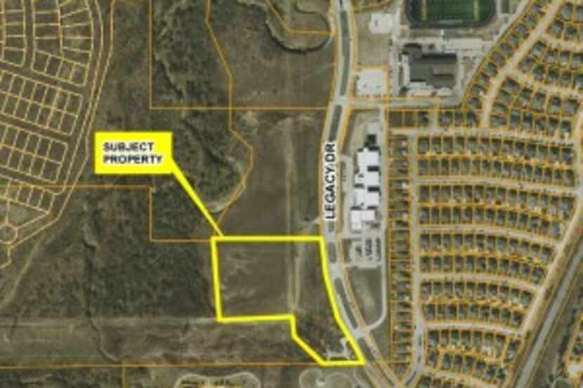 This map shows the location of the proposed substation along Legacy Drive. (Courtesy city...