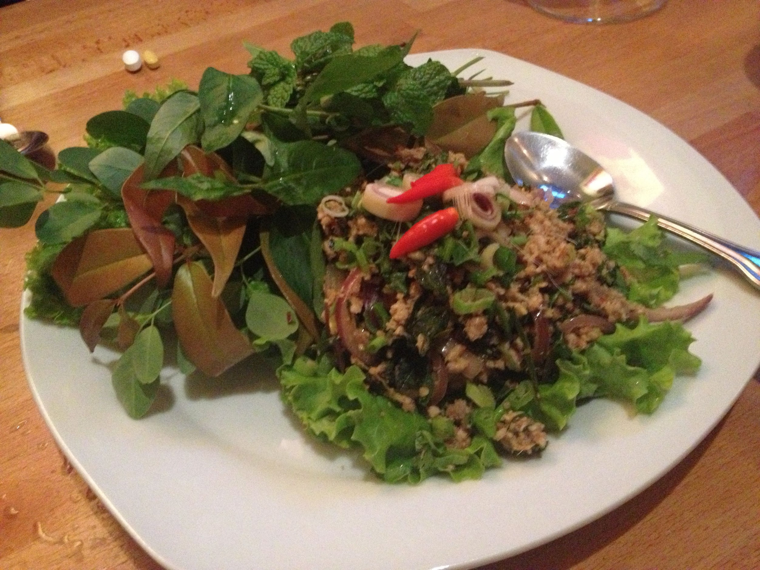 SNAPPER SALAD SPECIAL AT BAMBU THAI-ASIAN CUISINE -- I love the bright, fresh Isan-style...