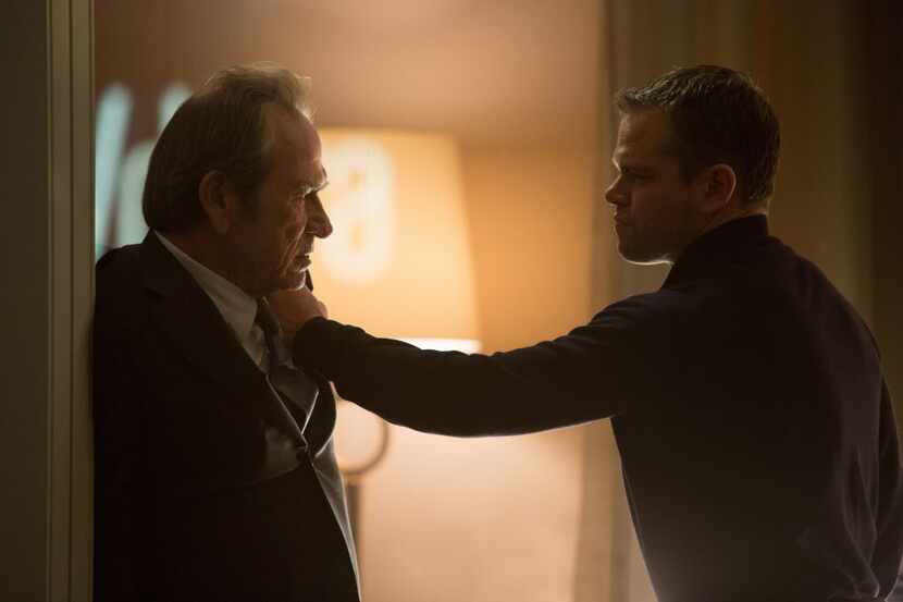 Bourne, again: Tommy Lee Jones, left, and Matt Damon in "Jason Bourne." (Melinda Sue...