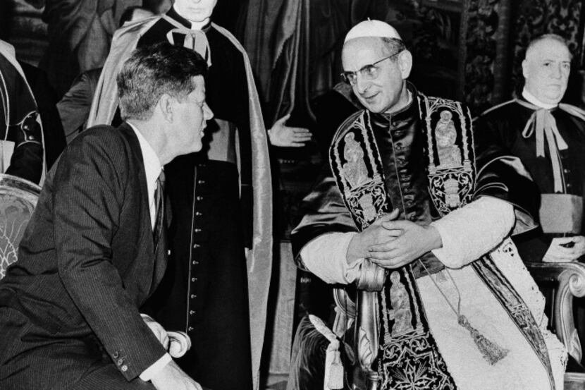 President John F. Kennedy meeting with Pope Paul VI at the Vatican in July 1963 was...