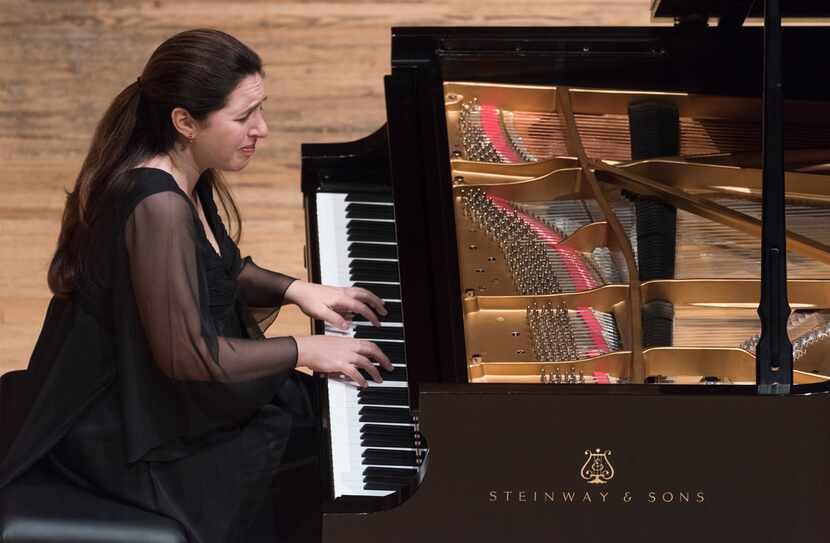 Pianist Simone Dinnerstein played during Monday's performance at SMU. 