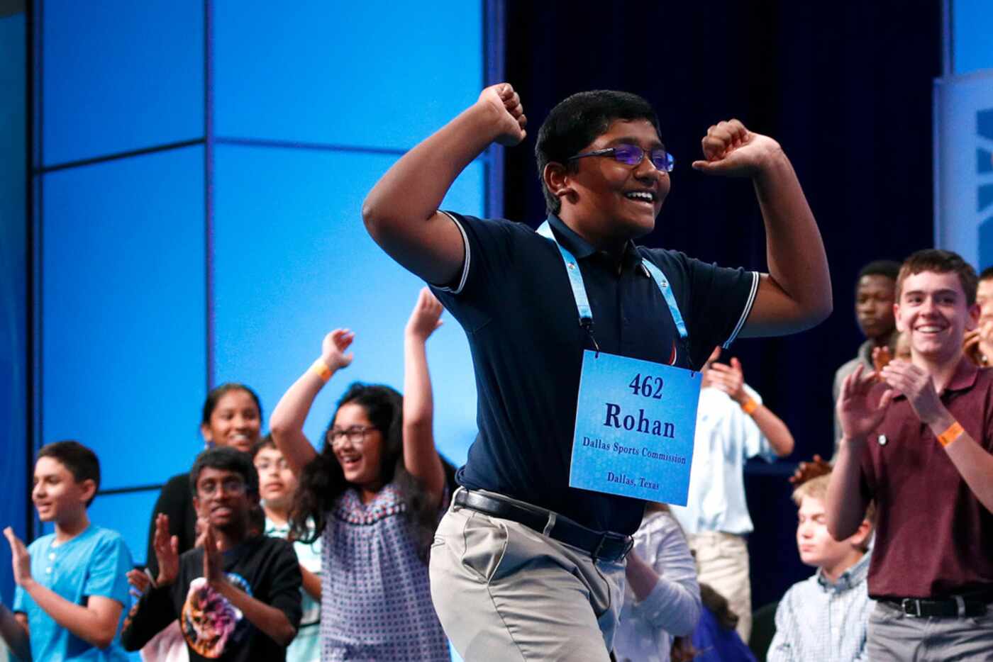 Rohan Raja, 13, of Irving has enjoyed the limelight most of any of his co-champions: "I like...