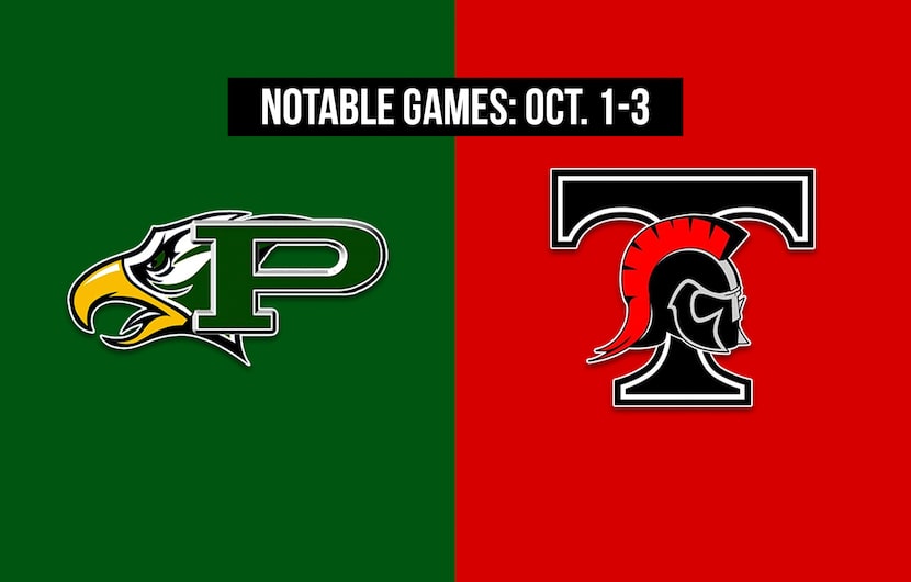 Notable games for the week of Oct. 1-3 of the 2020 season: Prosper vs. Euless Trinity.