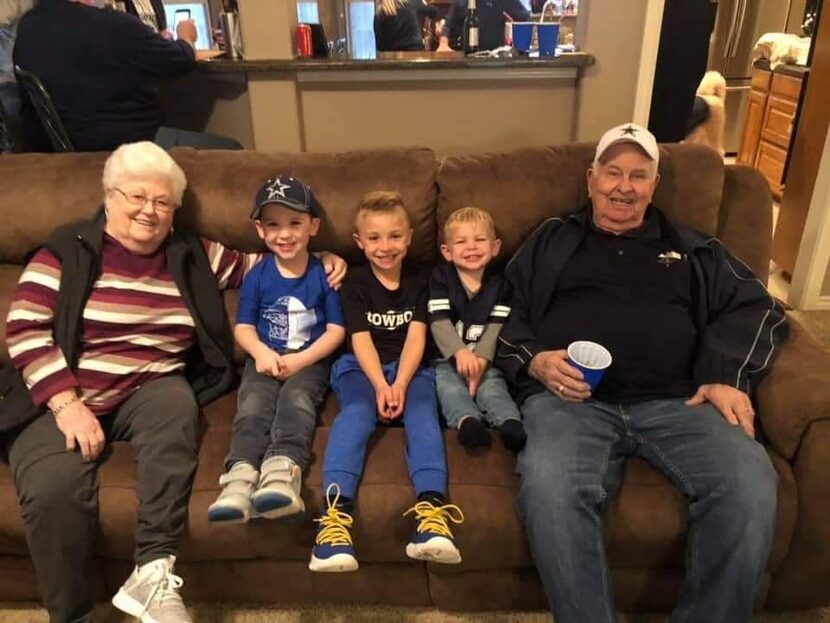 Donnie (left) and Bonnie Lightfoot with their great-grandchildren. The high school...