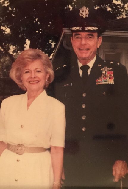 Maj. Gen. Don Payne pictured with his wife, Elsie Marie Payne, in Garland.