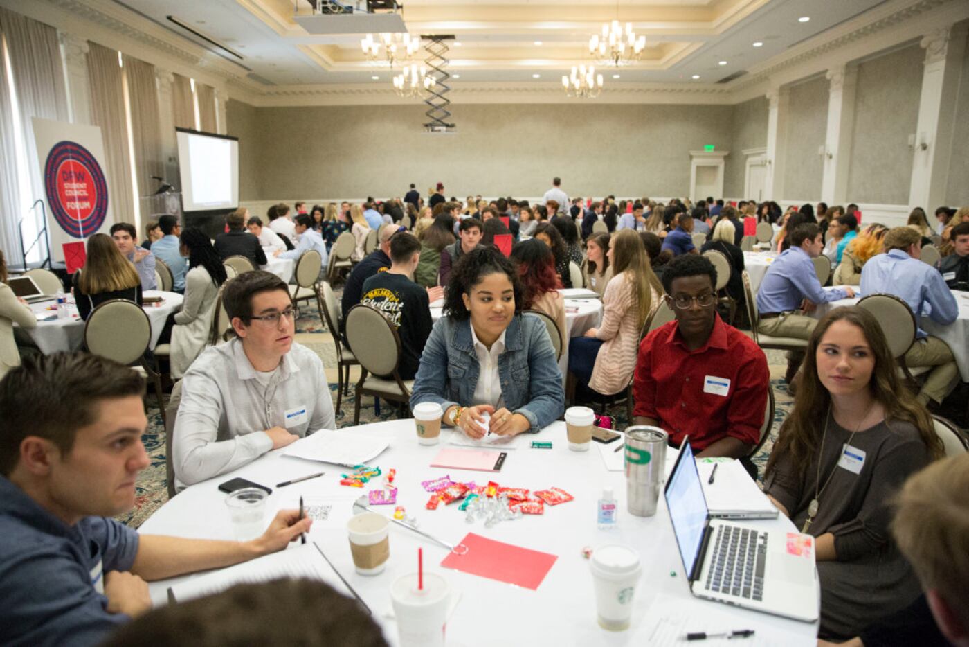 More than twenty area schools attend the DFW Student Council Leadership Forum, hosted by...