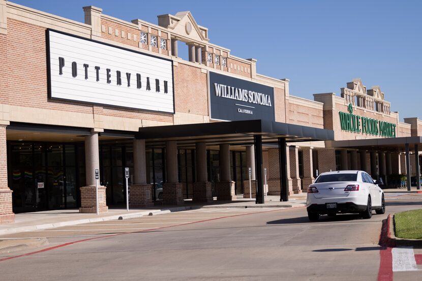 Pottery Barn and Williams-Sonoma are next to Whole Foods Market on the northwest corner in...