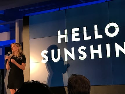 Actress Reese Witherspoon made a surprise appearance to talk about Hello Sunshine, a...