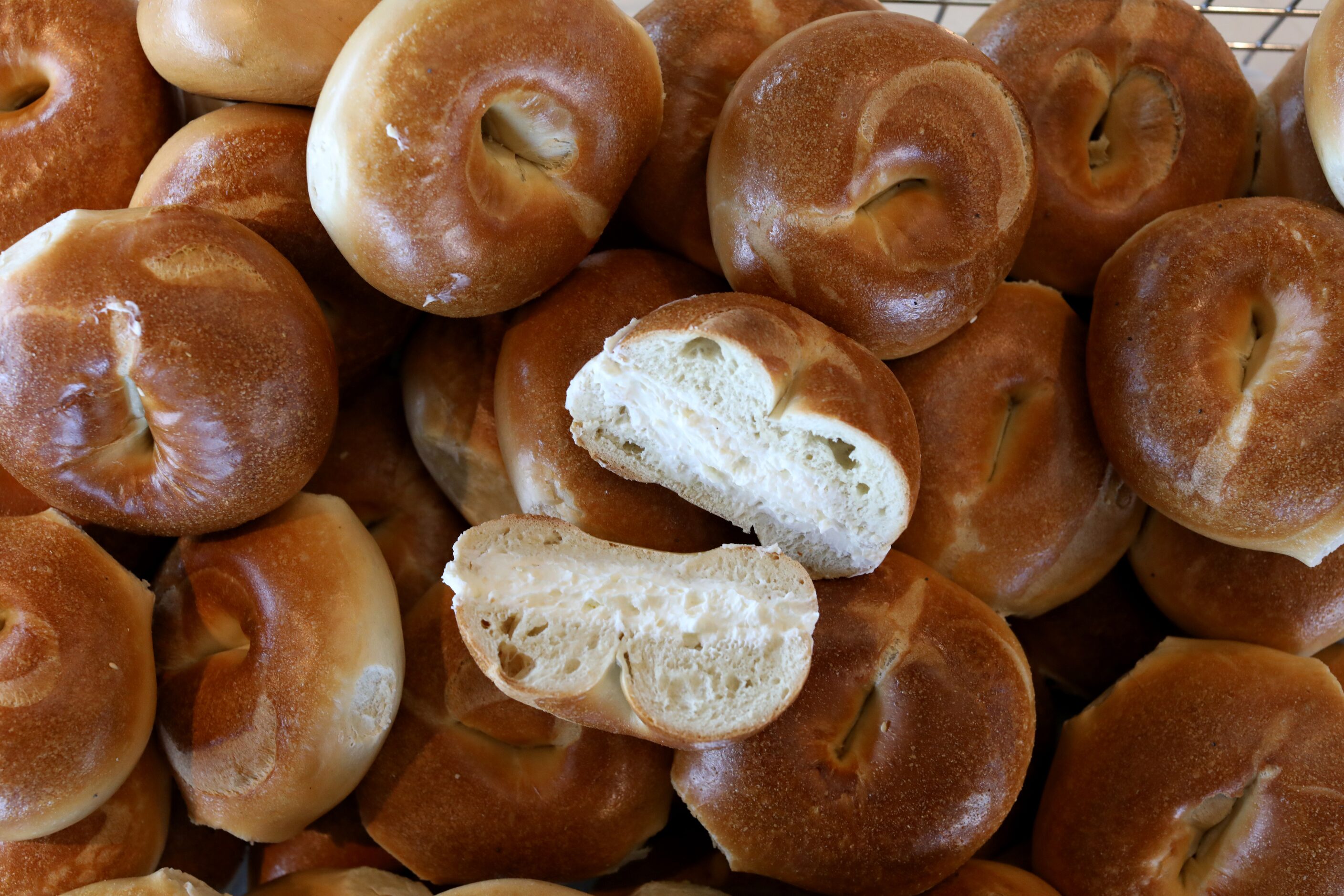 Fresh bagels at Shug's Bagels in Dallas, TX, on Nov 2, 2023.  (Jason Janik/Special Contributor)