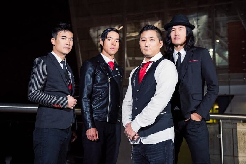 Ken Shima,  Simon Young, Yuya Matsdua and Joe X. Jiang are members of the Oregon band The...