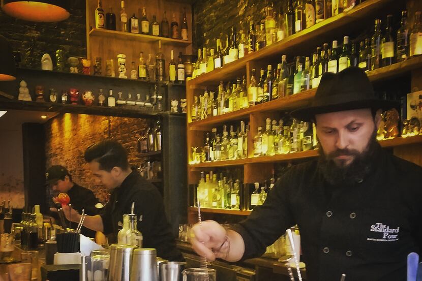 The Standard Pour crew, doing it Texas-style at San Francisco's Pacific Cocktail Haven.