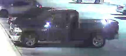 The pickup truck seen in surveillance footage