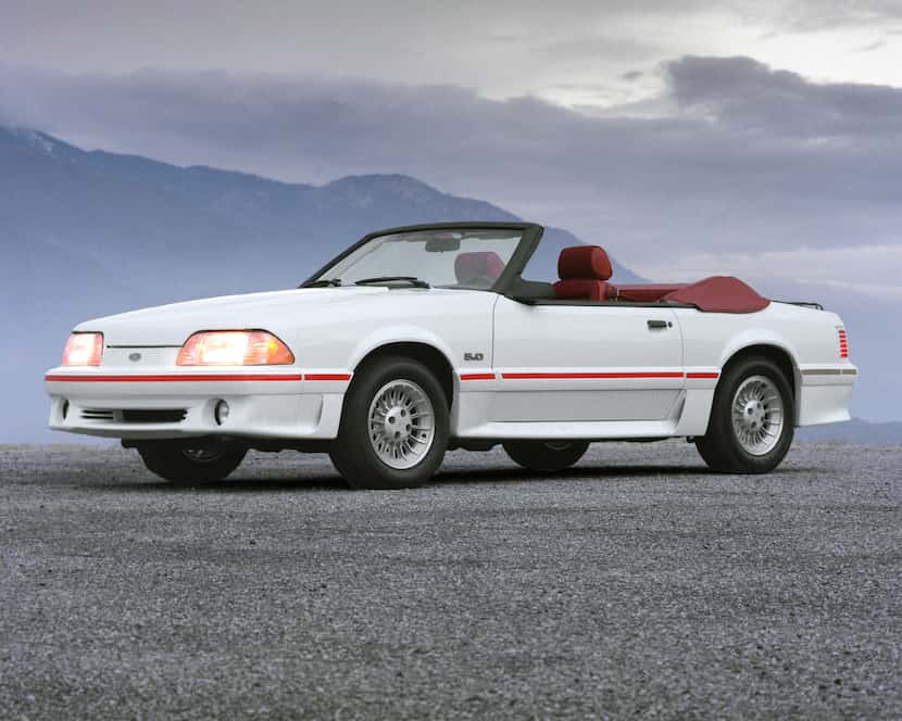 The 1987 Ford Mustang GT convertible. (Ford Motor Company/TNS)