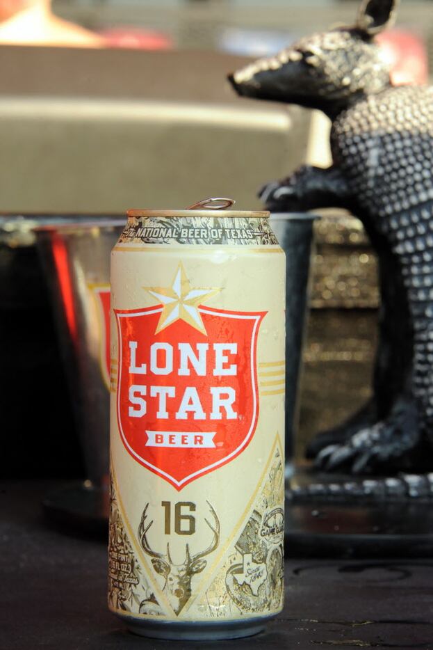 Ice cold Lone Star beer is served for guests at Lone Star Beer Texas Heritage Festival at...