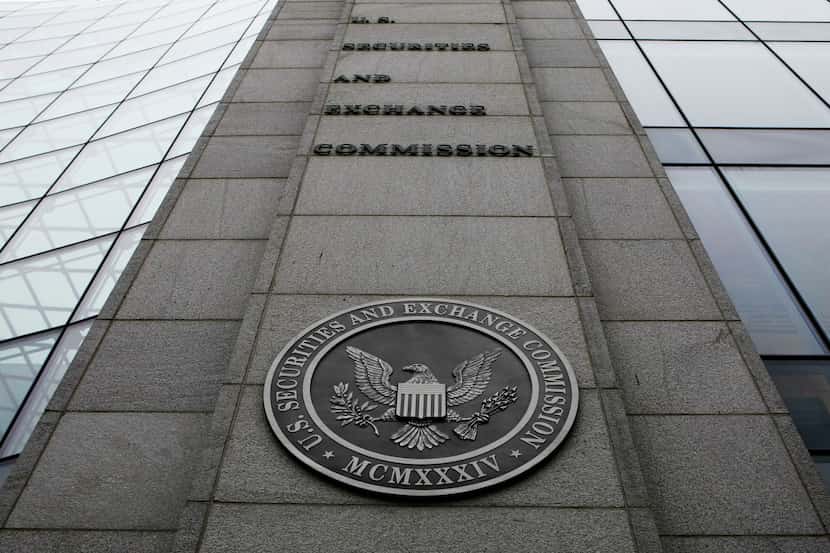 FILE- In this Dec. 17, 2008 file photo, the Securities and Exchange Commission (SEC)...