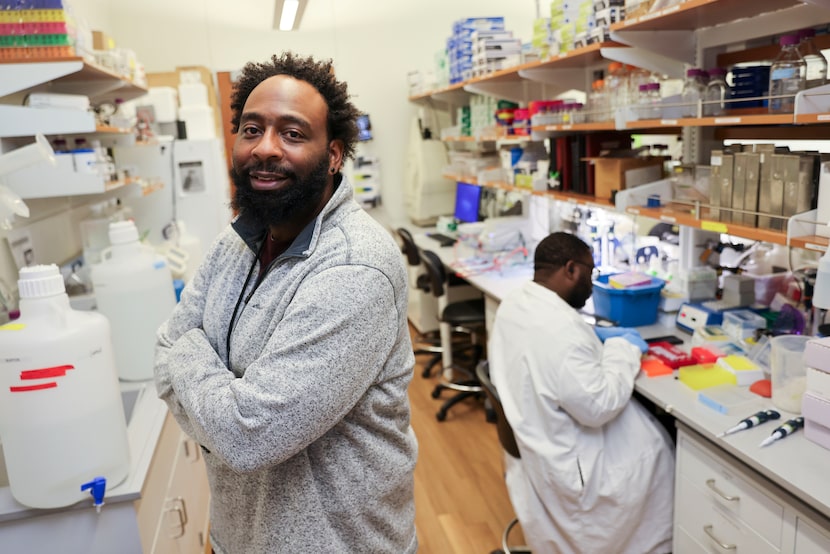 Dr. Michael Burton, Associate Professor of Department of Neuroscience, poses for a portrait...