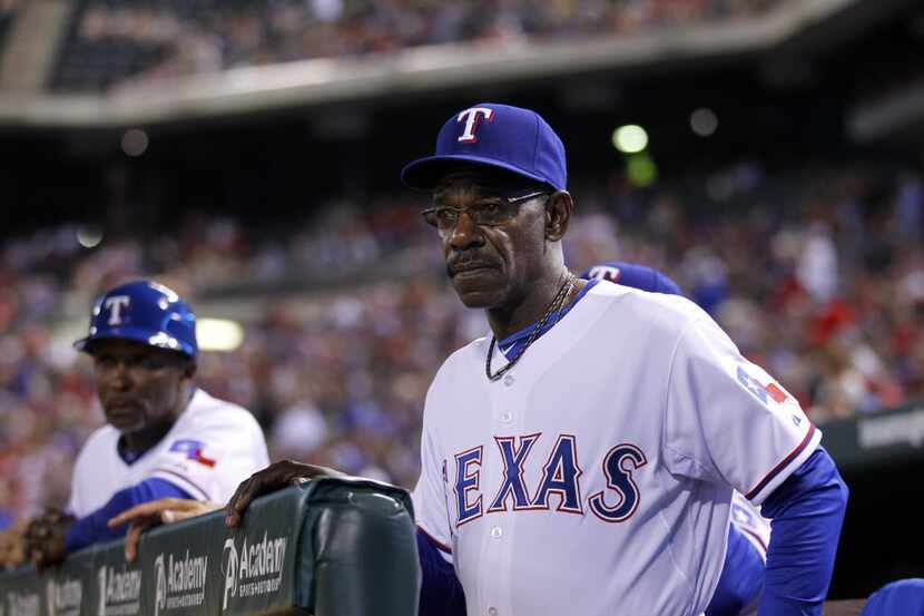 Texas Rangers manager manager Ron Washington as seen during the Philadelphia Phillies game...
