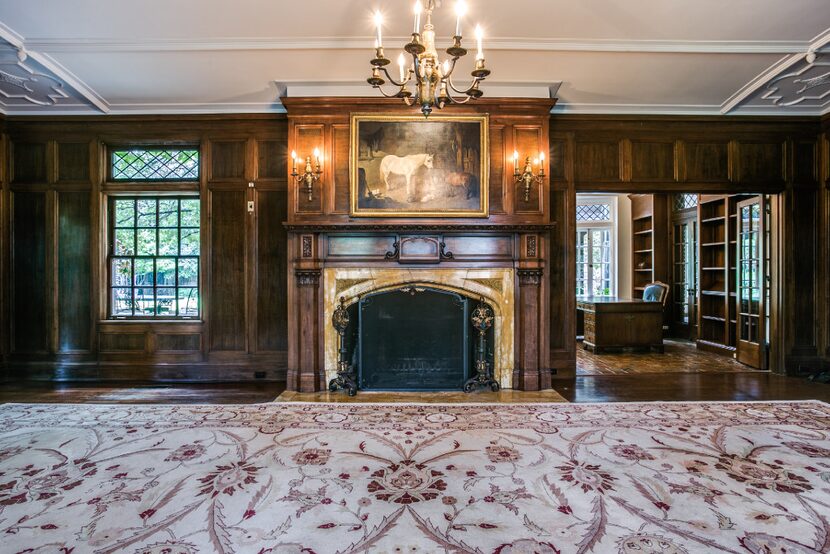 A living room area in the mansion at 3905 Beverly Drive in Highland Park. The home of Sam...