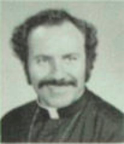 A Jesuit yearbook photo of Donald Dickerson, who taught at the school in Dallas and was...