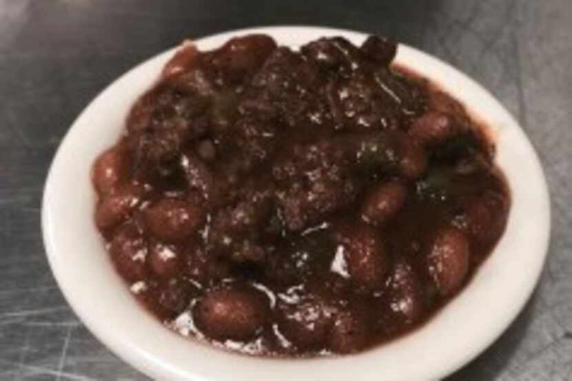  New baked beans side dish at Cheddar's. 