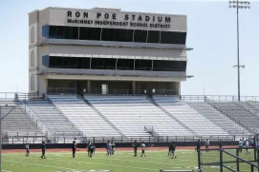  McKinney ISDâs three high schools share 7,000-seat Ron Poe Stadium, built in 1962. (AP...