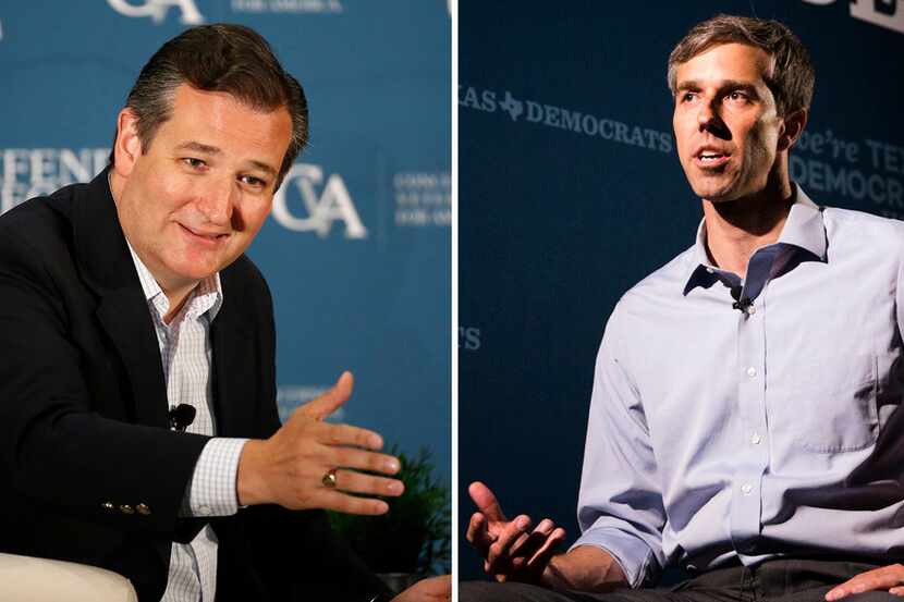 Republican U.S. Sen. Ted Cruz (left) and U.S. Rep. Beto O'Rourke, D-El Paso, are duking it...