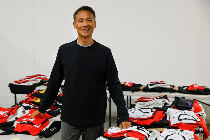 REN Athletics founder Conrad Sun at the company's McKinney headquarters, where team orders...