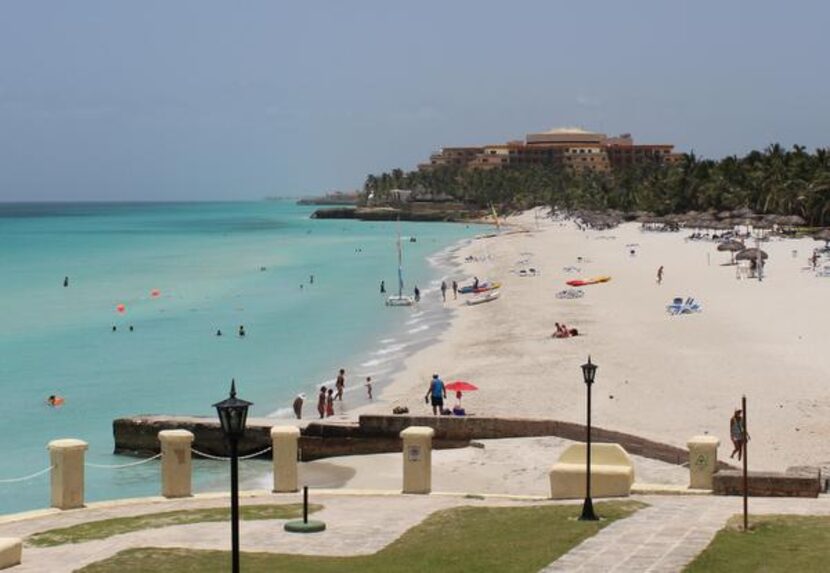 
The gorgeous white beaches of the Varadero, about 85 miles east of central Havana.
