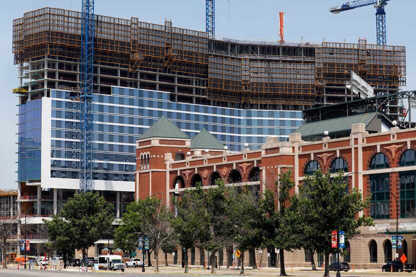 The new Loews Arlington hotel with 888 rooms is the largest such project underway in North...