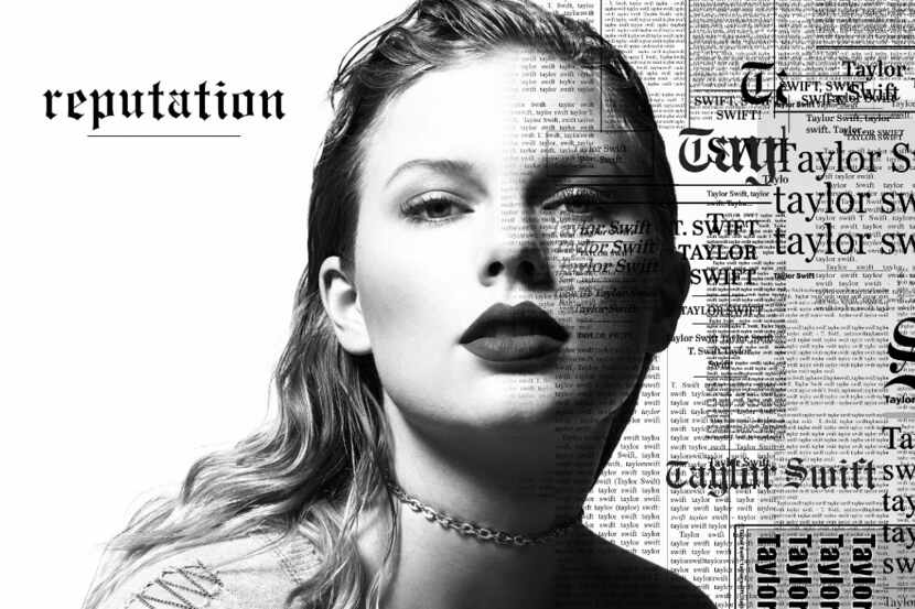 This cover image released by Big Machine shows art for her upcoming album, "reputation,"...