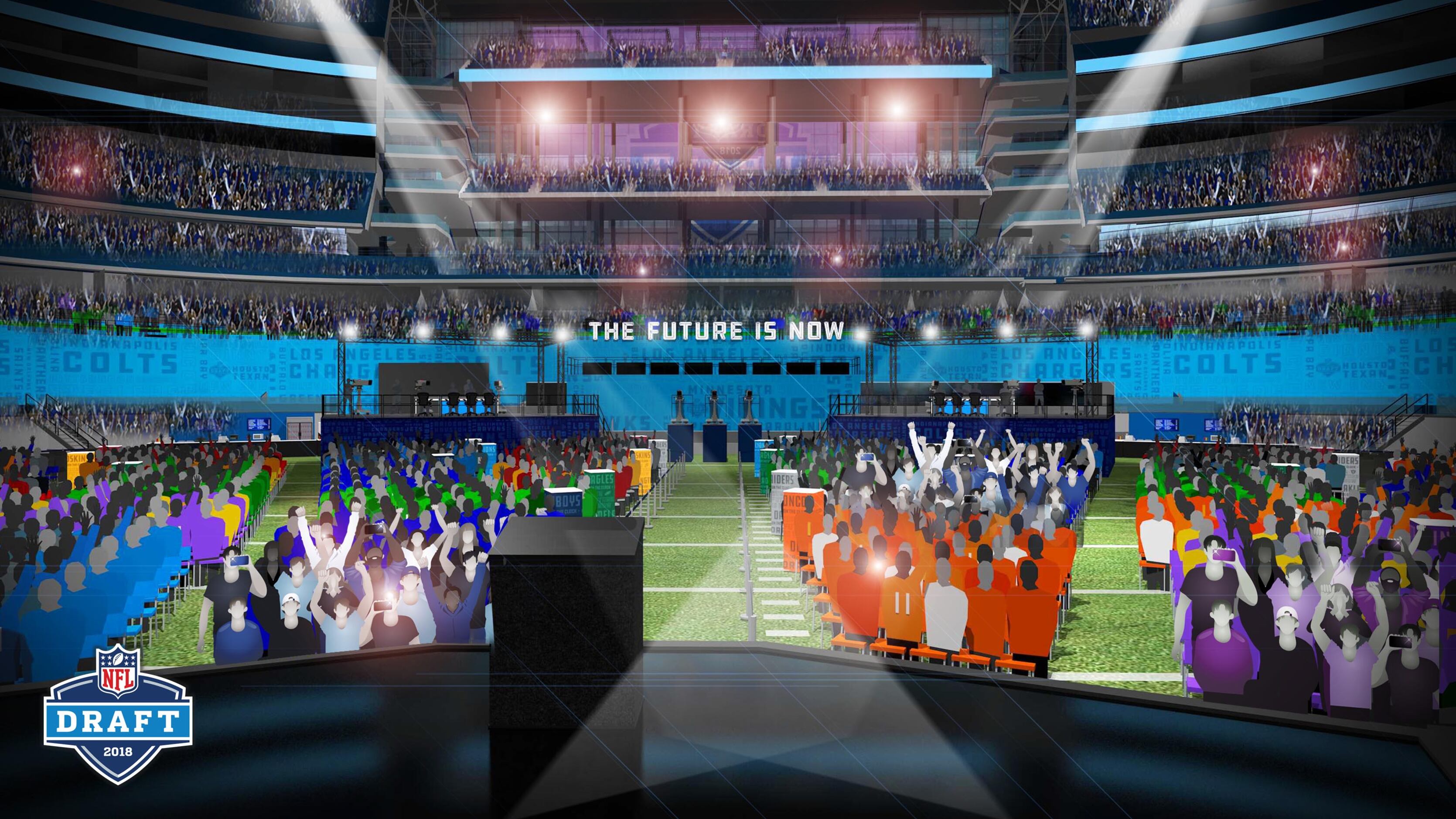 Drew Pearson as Cowboys reveal setup for NFL draft at AT&T Stadium