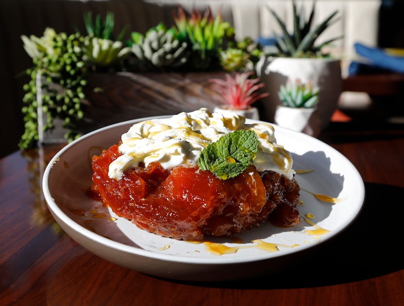 The Pineapple Upside Down Cake at the Suburban Yacht Club in Plano 