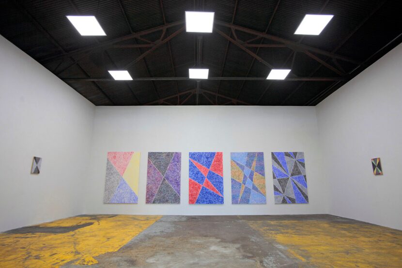 The main gallery space where current exhibit, by Francisco Moreno, titled "Scribble...