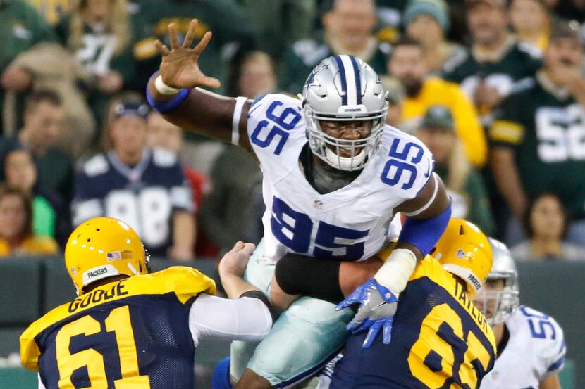 Dallas Cowboys defensive tackle David Irving (95) is pictured during the Dallas Cowboys vs....