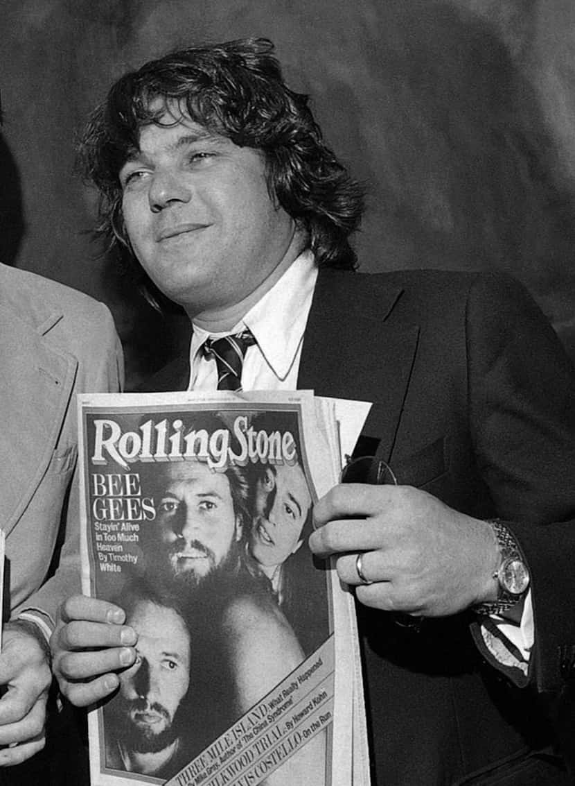   In this May 8, 1979 file photo, editor and publisher of Rolling Stone Jann Wenner, appears...