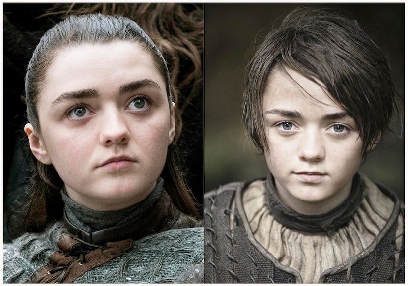 La actriz Maisie Williams como Arya Stark. HBO.