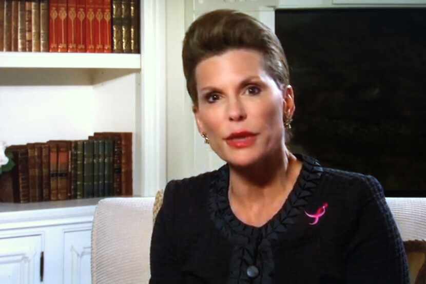 A screen grab from a video from the website of Susan G. Komen for the Cure, shows Nancy...
