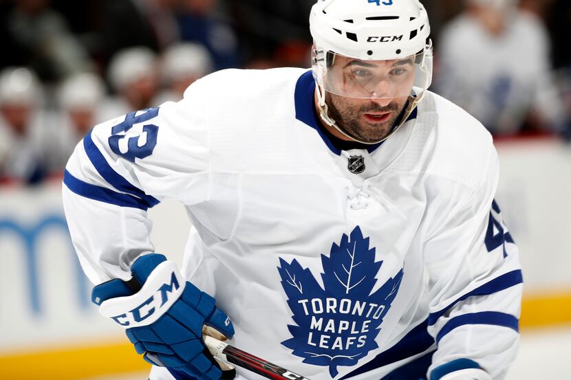 Toronto Maple Leafs center Nazem Kadri (43) in the second period of an NHL hockey game...