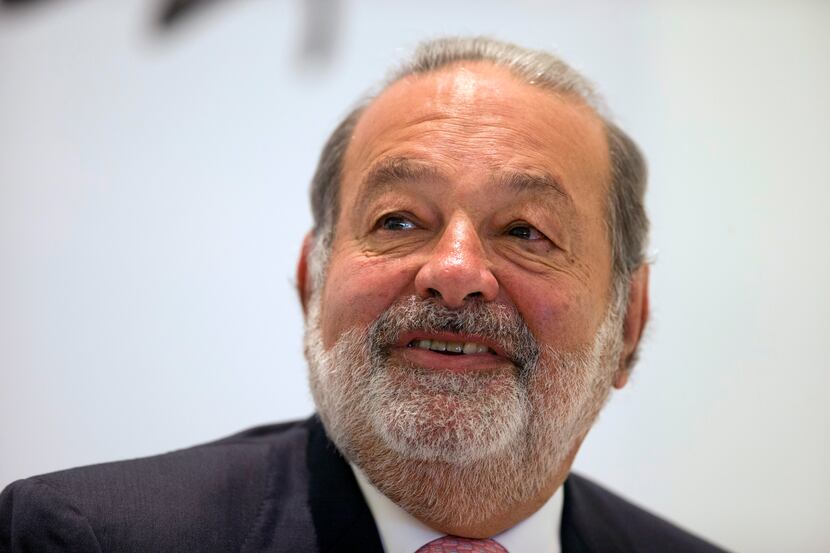 FILE - In this Jan. 14, 2013 file photo, Mexican telecommunications tycoon Carlos Slim...