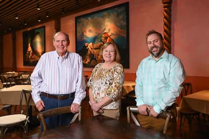 Michael Fleetwood, director of operations, on right, runs the new Casa Rosa with co-owners...