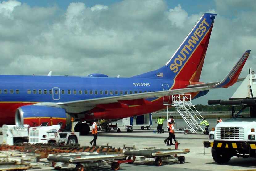 Un avión de Southwest Airlines en el Aeropuerto Internacional de Cancún, México.(GETTY IMAGES)

