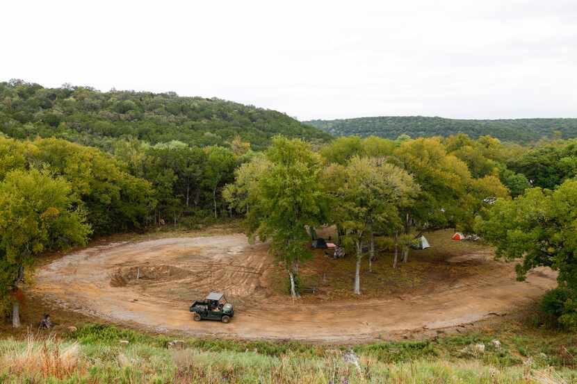 Construction at Palo Pinto Mountains State Park in Strawn, TX on Tuesday, Oct. 11, 2022. The...