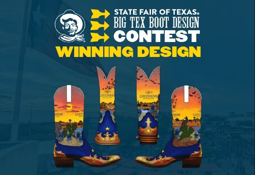 Jessica Bonilla was winner of the State Fair of Texas' Big Tex Boot Design contest. Her...