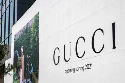 Gucci opens Friday at Legacy West in Plano.