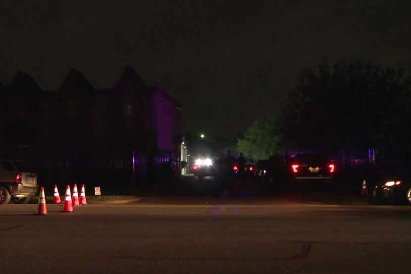 An image from the scene from footage captured by Metro Video Dallas/Fort Worth.
