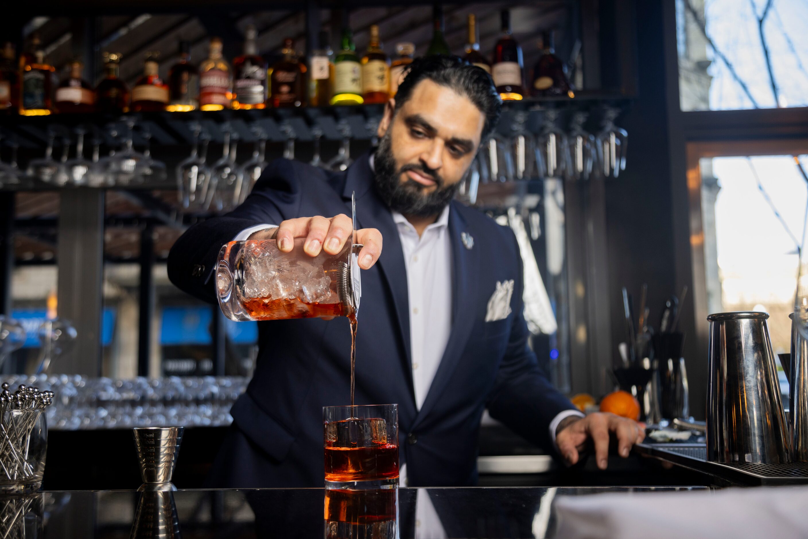 Beverage director Ravinder Singh, who has worked in many Dallas bars including at...