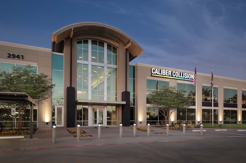 The Caliber Collision headquarters in Lewisville.
