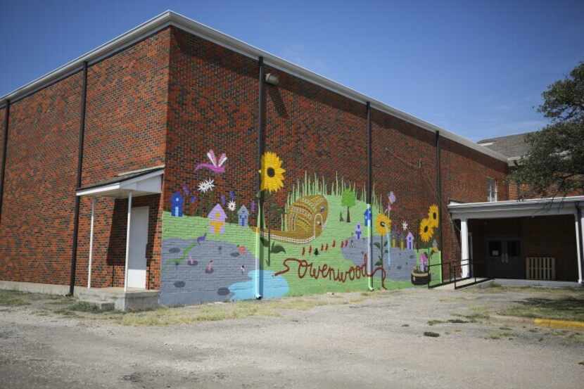 Muralist Brooke Chaney, who goes by Mom, painted a mural at Owenwood Farm and Neighbor Space...