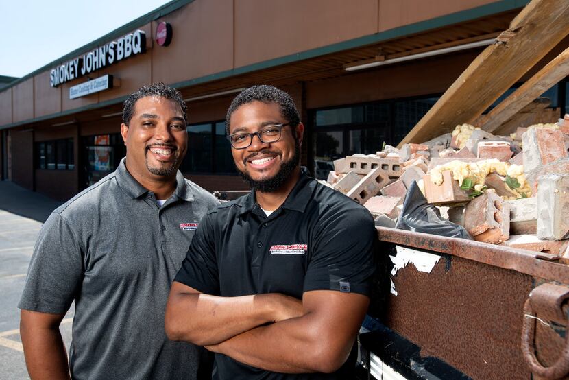 Juan and Brent Reaves, left to right, are brothers and co-owners of Smokey John's BBQ.