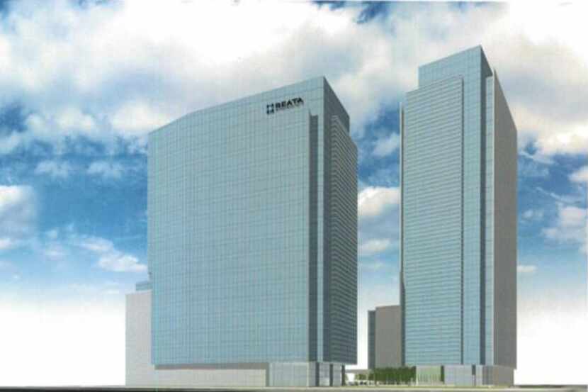Early plans for Crow Co.'s Legacy office tower project. Reata will occupy the first of the...